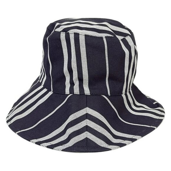 Auth Burberry LONDON - Black Light gray Cotton Rayon Hat - Picture 8 of 9